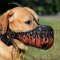 Designer Dog Muzzle for K9 Dogs Work with "Flame" Painting