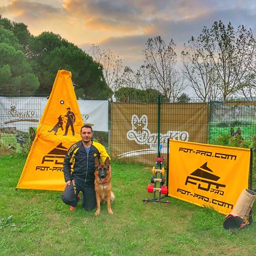 dog barrier for K9 training