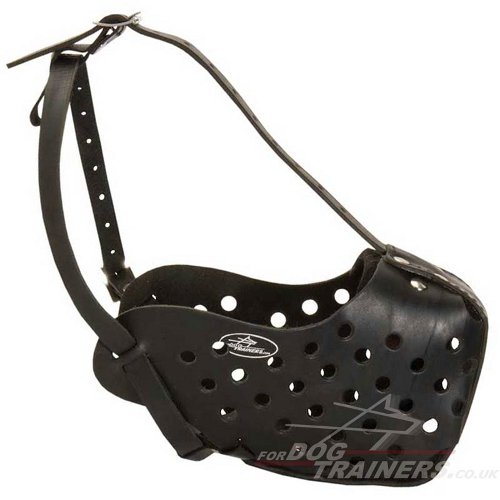 Leather Dog Muzzle for Large Dogs