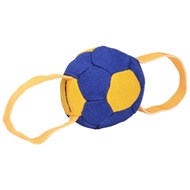 Soccer Ball Dog Toy Tug with Handles for Training and Games