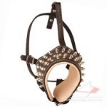 Leather Dog Muzzle of Special Design | Soft Dog Muzzle