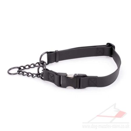 1" Biothane Martingale Collar with Buckle M L XL Adjustable Size