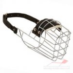 Wire Basket Dog Muzzle That Allows Drinking and Eating