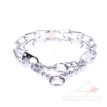 X-Large Herm Sprenger Prong Collar 4mm Chrome-Plated