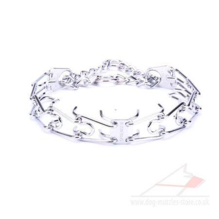 X-Large Herm Sprenger Prong Collar 4mm Chrome-Plated