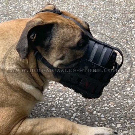 Soft Bullmastiff Muzzles UK Made of Leather