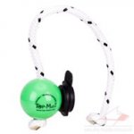 TOP MATIC Green Magnetic Dog Ball on Rope with Multi Power Clip