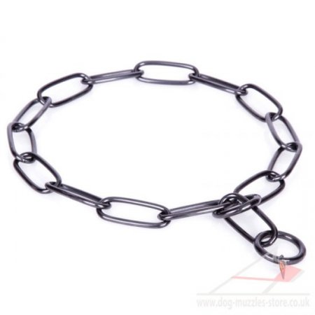 Herm Sprenger Black Stainless Choke 4 mm Chain "Submission"