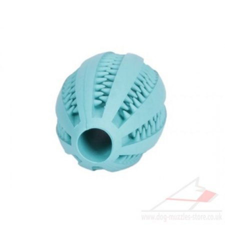 Safe Dog Chew Toy For Strong Chewers "DENTA FUN RUGBY BALL"