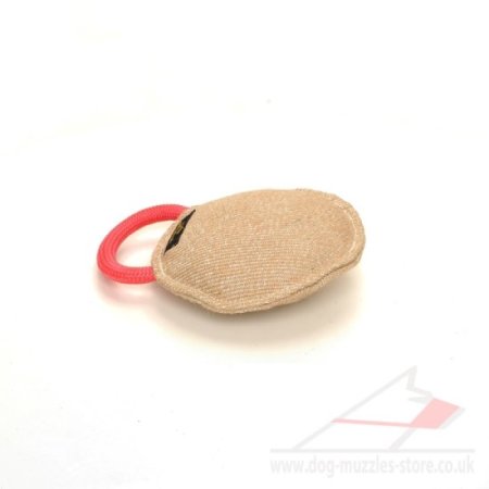 Round Jute Bite Tug Pad for Dog Training and Motivation