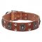 Real Leather Dog Collars, Superior Quality, Vintage Viking Style