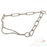 Dog Show Chain Collar, Chrome Plated Steel Dog Collar