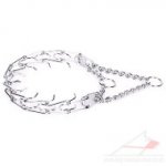 HS Metal Prong Dog Training Collar Chrome-Plated Steel Wire 3 mm