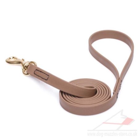 5/6 ft Dog Training Lead K9 Khaki Biothane