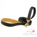 Dog Leash Leather With Soft Padded Handle