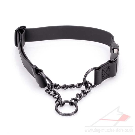 1" Biothane Martingale Collar with Buckle M L XL Adjustable Size
