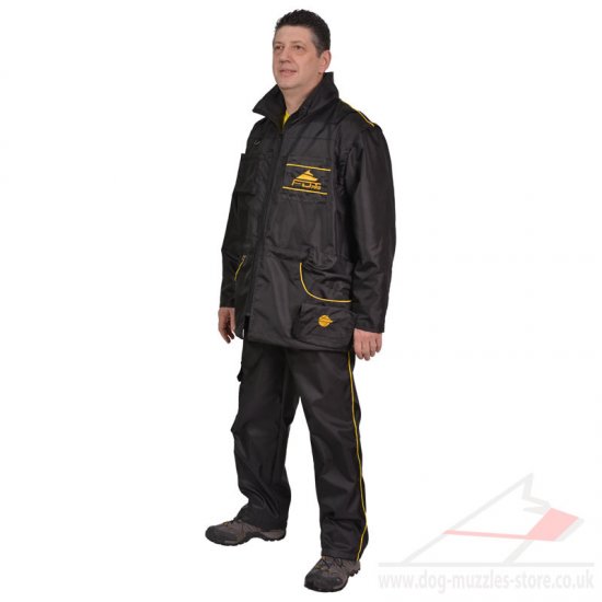 Black Dog Anti Scratch Suit for Dog Trainers and Groomers