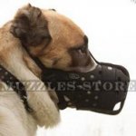 Strong&Big Shepherd Muzzle, Closed Basket for Maximum Protection