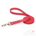 Red Dog Leash Wide Biothane Strap for Medium and Large Breeds
