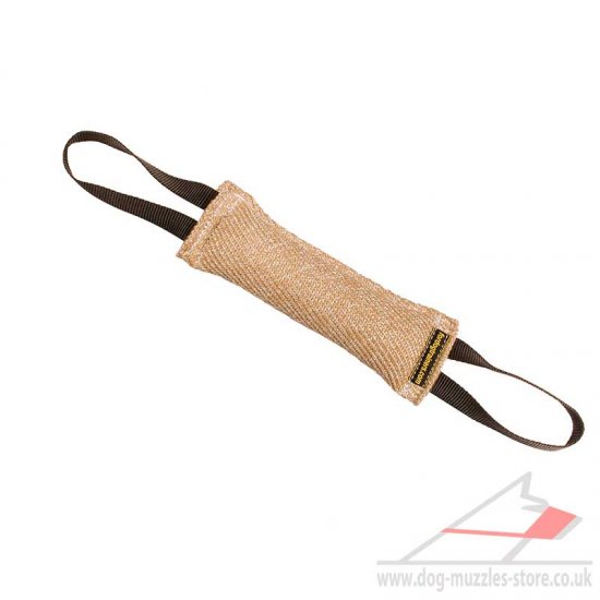 Jute Dog Bite Tug with 2 Handles for Dog Motivation in Training - Click Image to Close