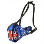 Max. Protection Dog Muzzle Painted with Australian Flag
