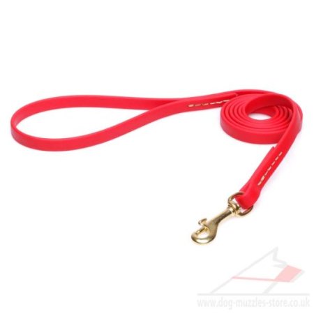 Red Leash for Dogs of Small to XL Breeds Soft & Strong