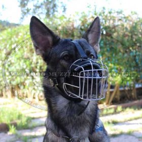 GSD Training Dog Muzzle Wire Basket