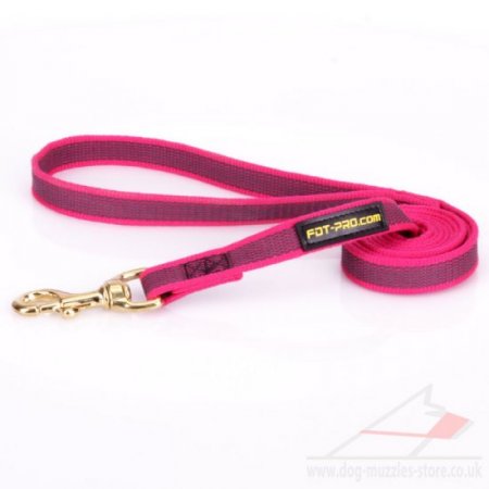 Ultramodern Pink Dog Training Leash For Middle And Large Dogs