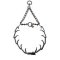 Herm Sprenger Prong Collar 2.25 mm Black with ClickLock
