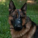 German Shepherd Closed Dog Muzzle for Biting, Maximum Protection