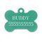 Personalized Dog Bone Name Tag with Engraved ID