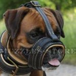 No Bark Dog Muzzle for Short Nosed Dogs as Boxer, Soft&Strong