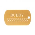 Stylish and Helpful Metal Plate Dog Tag