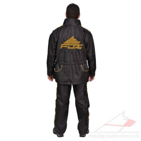 Black Dog Anti Scratch Suit for Dog Trainers and Groomers
