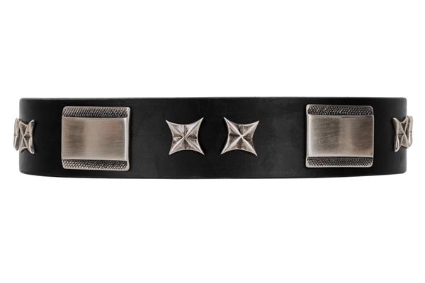 Handmade Dog Collar with Star Studs by FDT Artisan