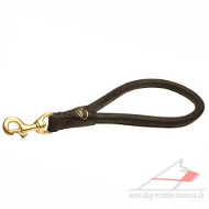 Dog Handle Round Leather