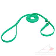 Green Dog Leash and Collar with Handle Water-Resistant Biothane