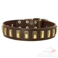 Leather Dog Collars for Large Dogs Elegant Vintage Style