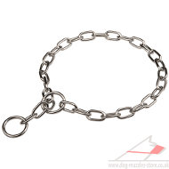 Steel Collar for Dog, Chromium-Plated