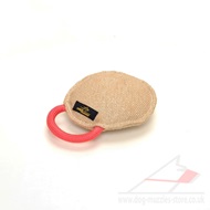 Round Jute Bite Tug Pad for Dog Training and Motivation