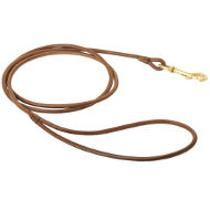 Dog Show Lead UK | Round Leather Leash for Dog Show