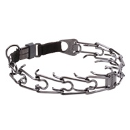 Great Pinch Collar for Dogs, 4 mm, Black Steel Wire