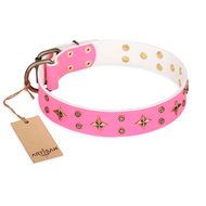 New Design Dog Collar FDT Artisan 'Chi-Chi Pink Rose' New Design Dog Collar FDT Artisan 'Chi-Chi Pink Rose'