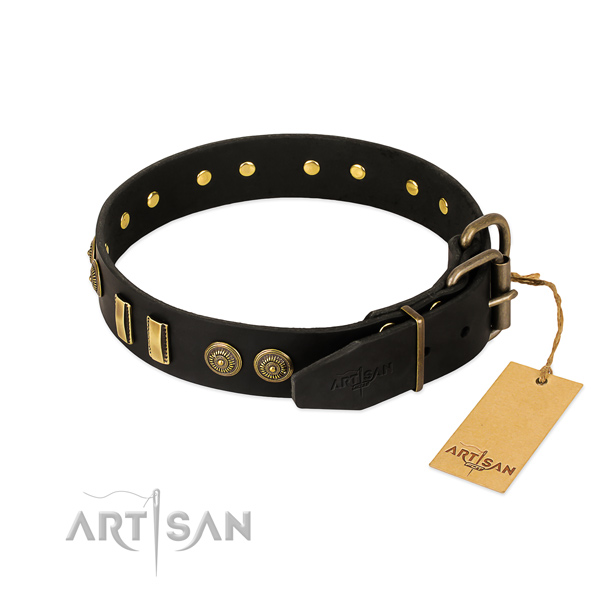 Buckle Big Thick Leather Dog Collars