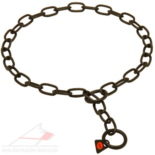 Black Chain Collar for Dogs UK