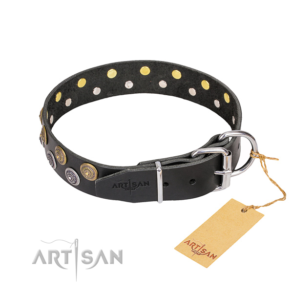 Leather Collar for Dog buy uk