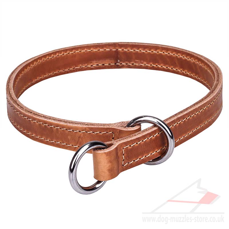 Stitched Choke Collar Online | Choke Leather Dog Collar UK - £19.50