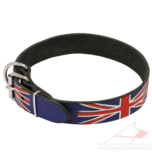 Union Jack Dog Collar