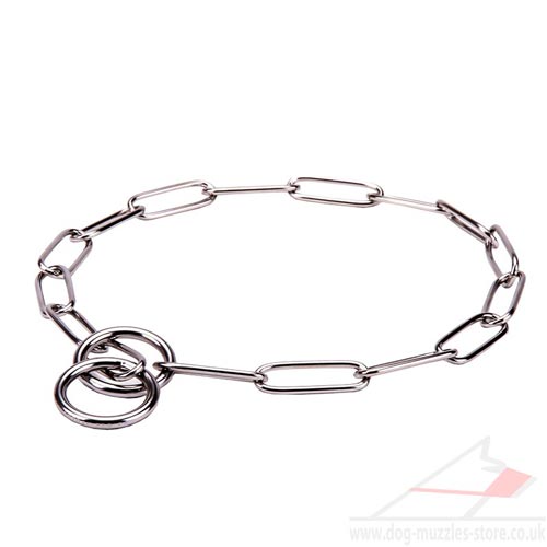 steel dog collar chain