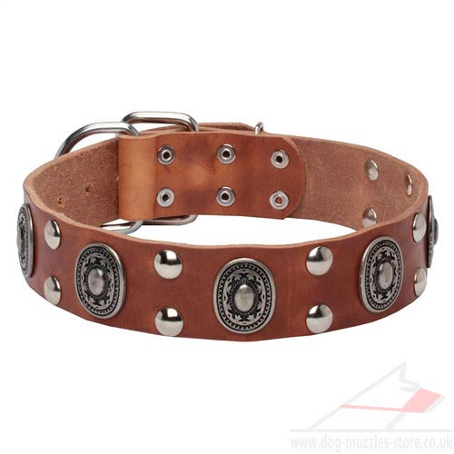 Real Leather Dog Collars